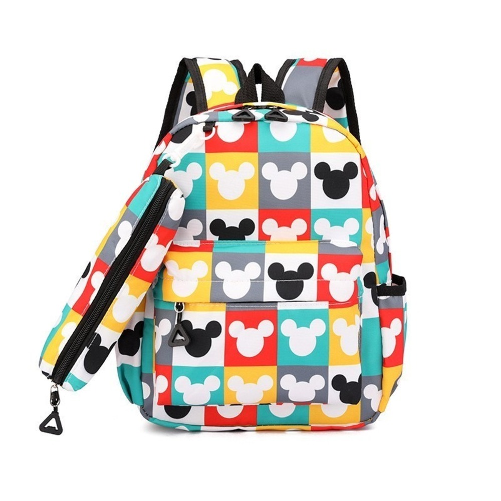 12" Kids Backpack Mickey Mouse Character School Bag w/‎ Matching Pencil